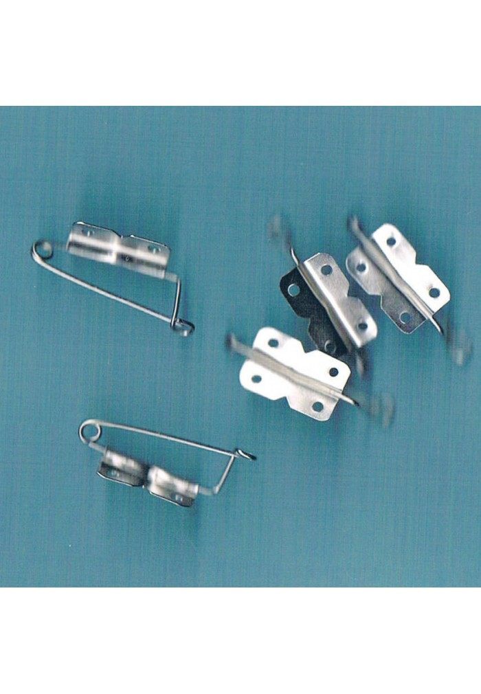 large blue safety pins